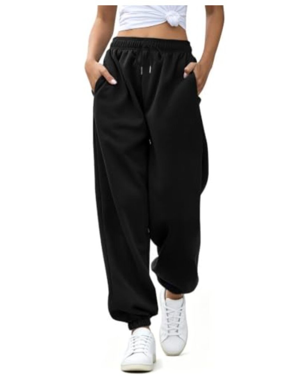 Drawstring Sweatpants High Waisted Joggers Casual Athletic Track Pants with